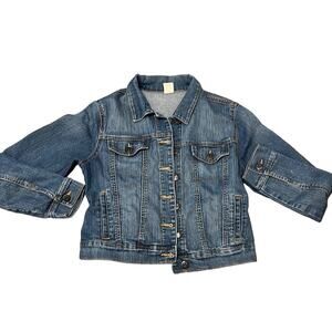 Old Navy Girls Denim Jean Jacket - Buttons & Pockets - XL